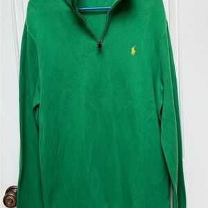 Ralph Lauren Vibrant Green Zip-Up Sweater